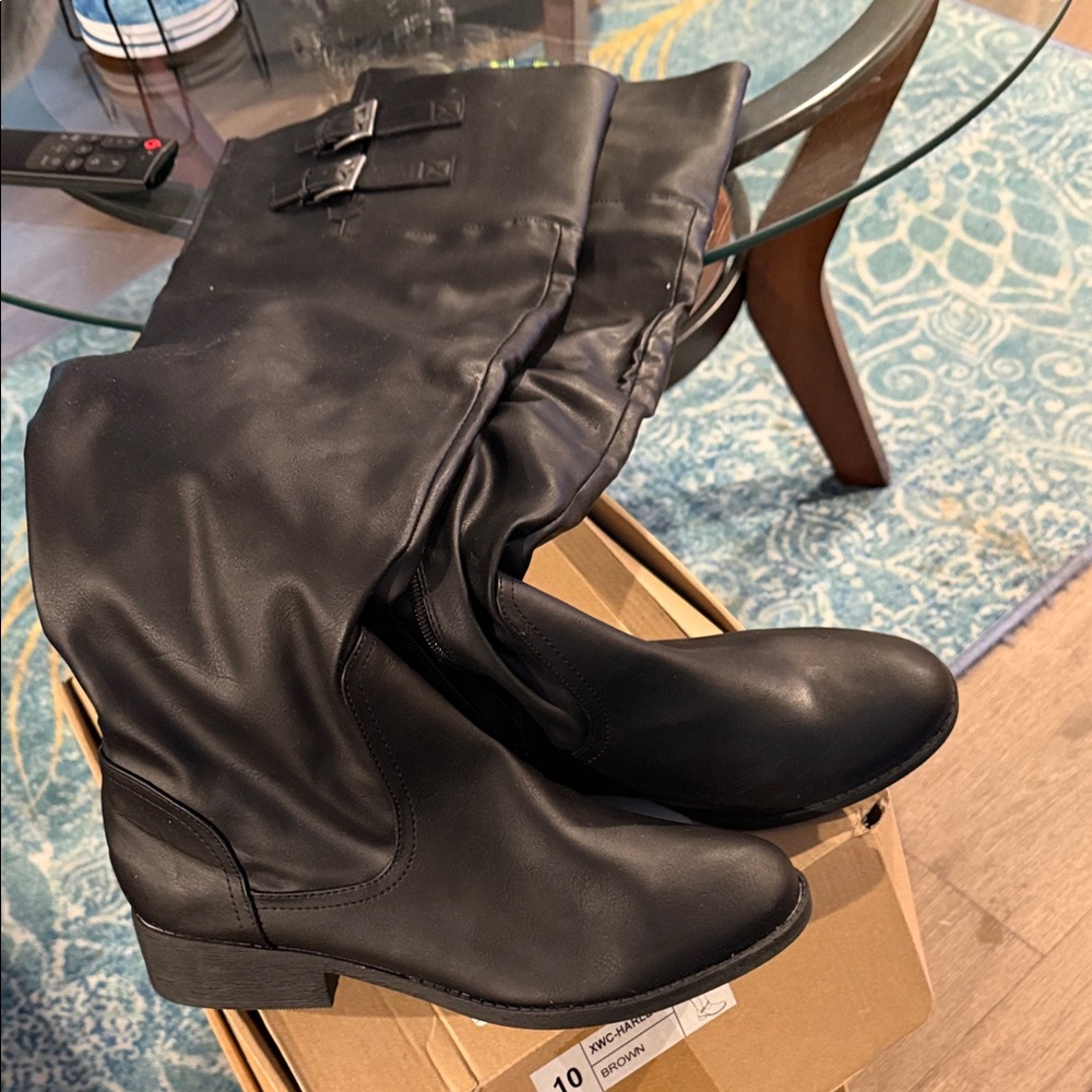 Maurices Black Over the Knee Boots
